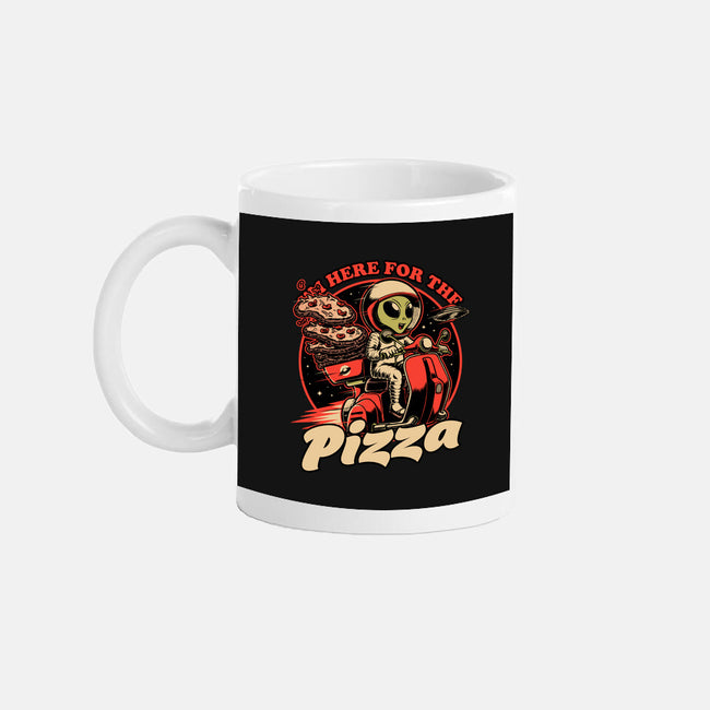 Space Pizza Delivery-None-Mug-Drinkware-Studio Mootant