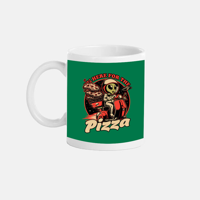 Space Pizza Delivery-None-Mug-Drinkware-Studio Mootant