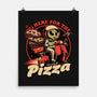 Space Pizza Delivery-None-Matte-Poster-Studio Mootant