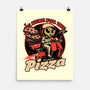 Space Pizza Delivery-None-Matte-Poster-Studio Mootant