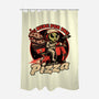 Space Pizza Delivery-None-Polyester-Shower Curtain-Studio Mootant