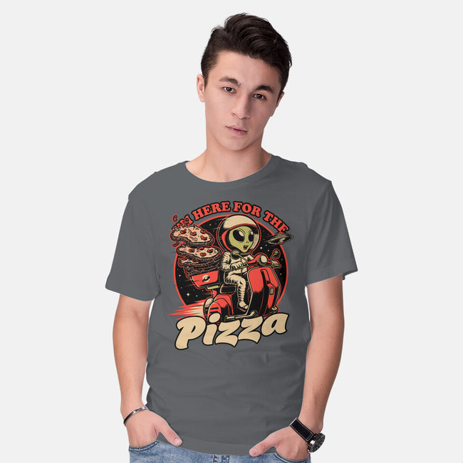 Space Pizza Delivery-Mens-Basic-Tee-Studio Mootant
