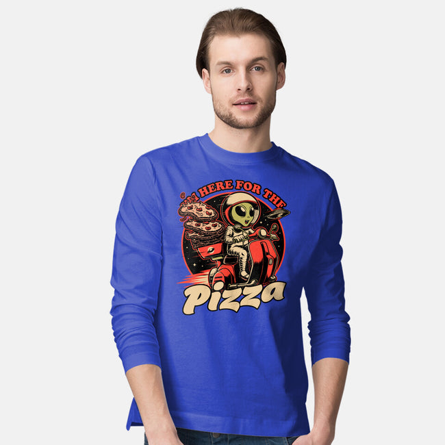 Space Pizza Delivery-Mens-Long Sleeved-Tee-Studio Mootant
