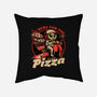 Space Pizza Delivery-None-Removable Cover w Insert-Throw Pillow-Studio Mootant