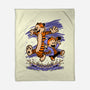 Rainy Day Tiger Boy-None-Fleece-Blanket-Studio Mootant