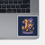 Rainy Day Tiger Boy-None-Glossy-Sticker-Studio Mootant