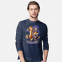 Rainy Day Tiger Boy-Mens-Long Sleeved-Tee-Studio Mootant