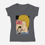 Fight Movie Idiots-Womens-V-Neck-Tee-Studio Mootant