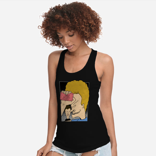 Fight Movie Idiots-Womens-Racerback-Tank-Studio Mootant
