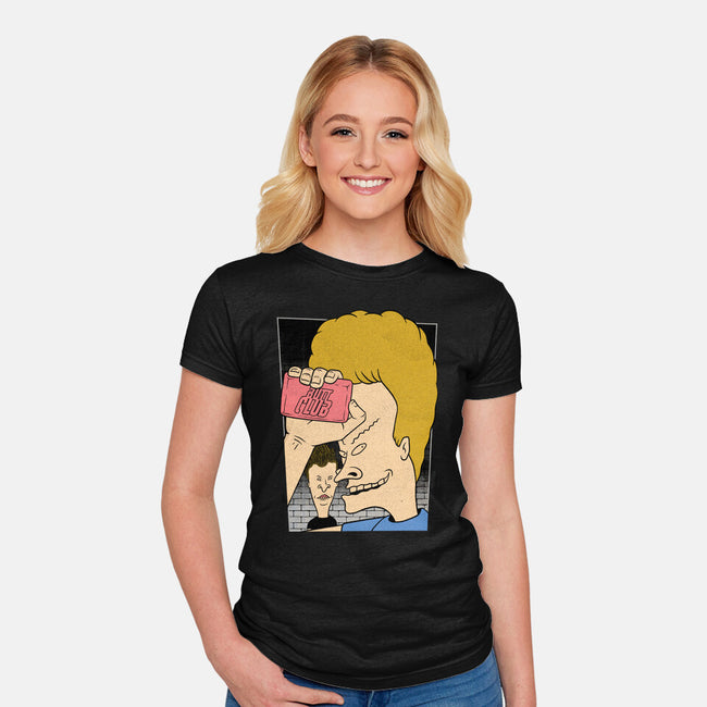 Fight Movie Idiots-Womens-Fitted-Tee-Studio Mootant