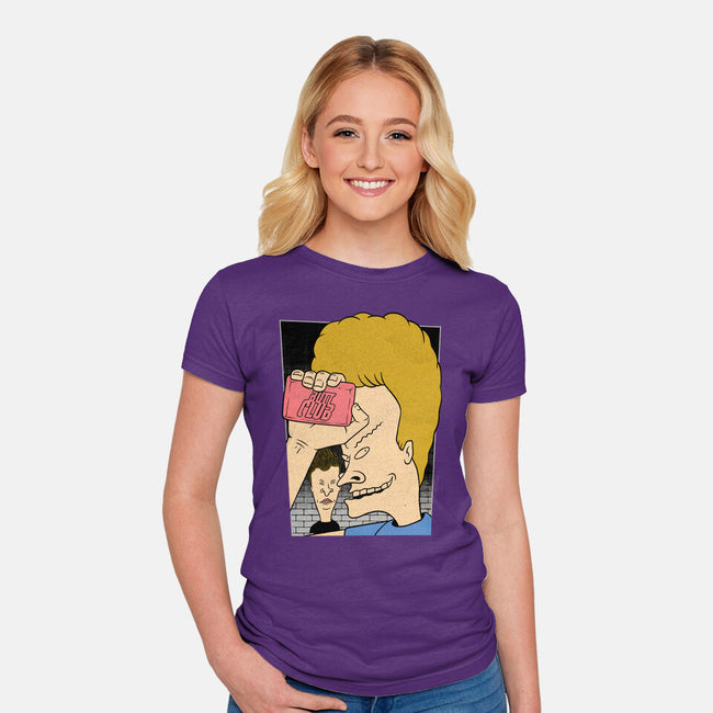 Fight Movie Idiots-Womens-Fitted-Tee-Studio Mootant