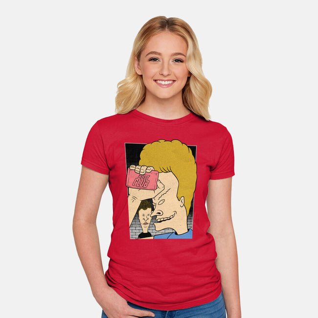 Fight Movie Idiots-Womens-Fitted-Tee-Studio Mootant