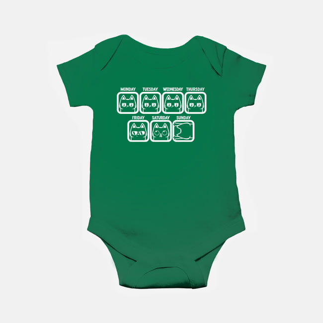 Days Of The Week-Baby-Basic-Onesie-piercek26
