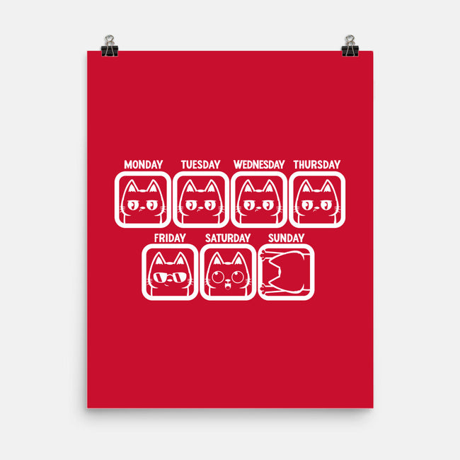 Days Of The Week-None-Matte-Poster-piercek26