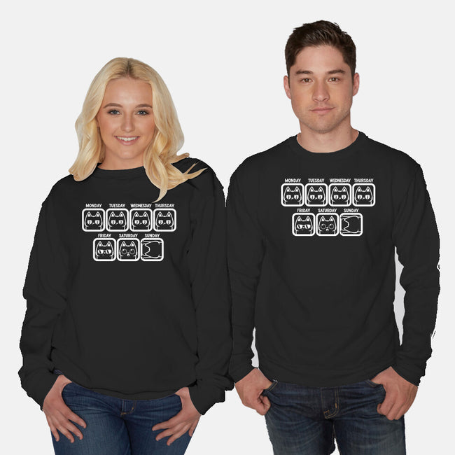 Days Of The Week-Unisex-Crew Neck-Sweatshirt-piercek26