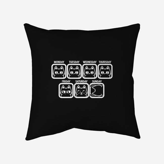 Days Of The Week-None-Removable Cover w Insert-Throw Pillow-piercek26