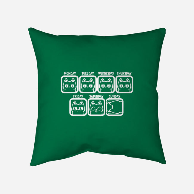 Days Of The Week-None-Removable Cover w Insert-Throw Pillow-piercek26