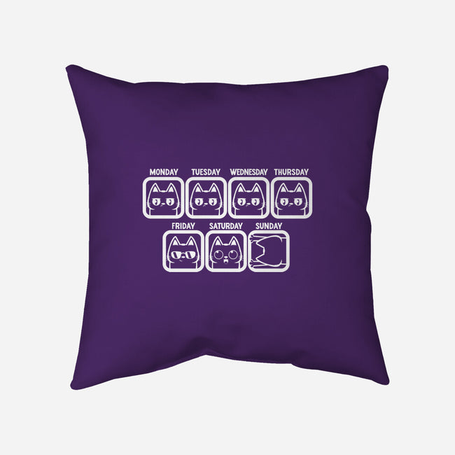Days Of The Week-None-Removable Cover w Insert-Throw Pillow-piercek26