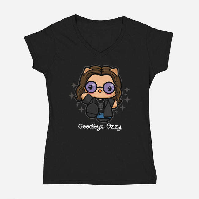 Goodbye Ozzy-Womens-V-Neck-Tee-Boggs Nicolas