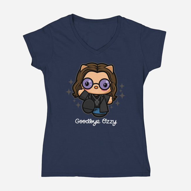 Goodbye Ozzy-Womens-V-Neck-Tee-Boggs Nicolas