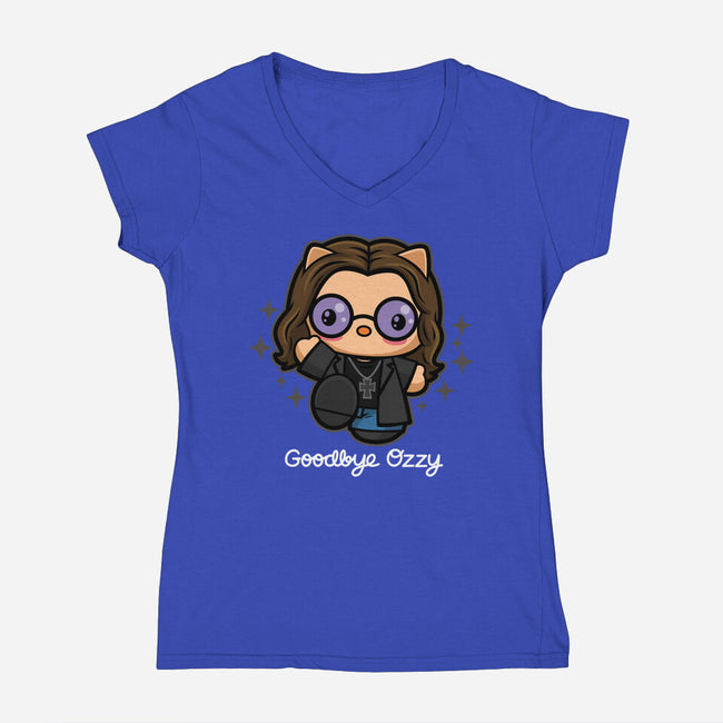 Goodbye Ozzy-Womens-V-Neck-Tee-Boggs Nicolas