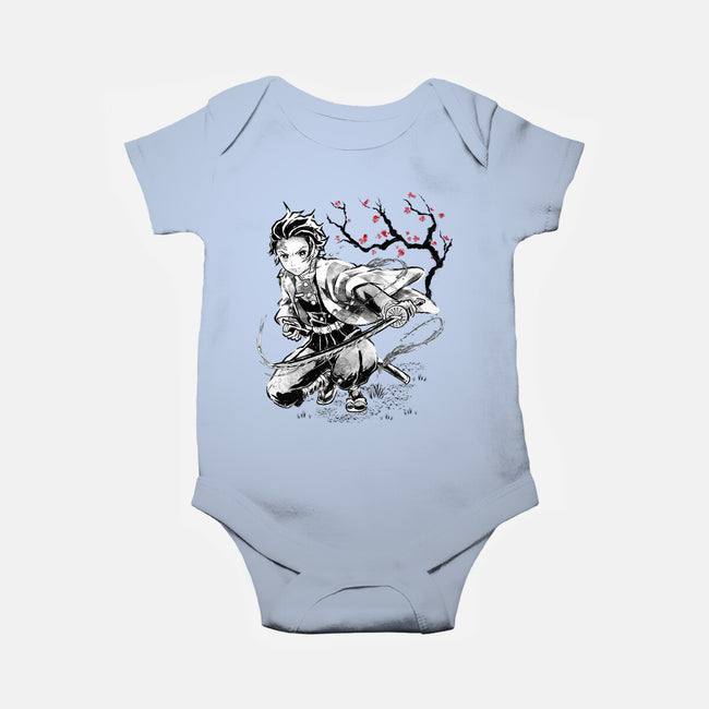 Water Breathing Sumi-E-Baby-Basic-Onesie-Astrobot Invention