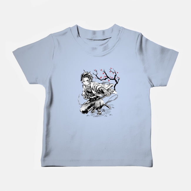 Water Breathing Sumi-E-Baby-Basic-Tee-Astrobot Invention