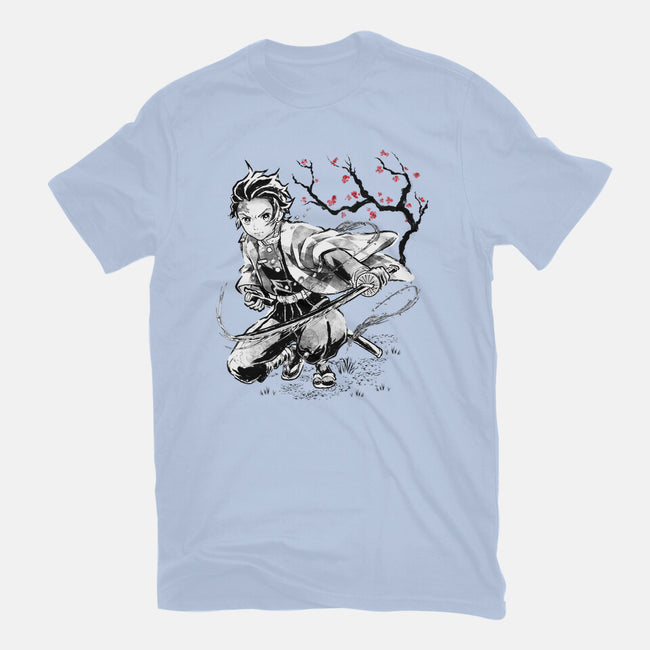 Water Breathing Sumi-E-Mens-Premium-Tee-Astrobot Invention