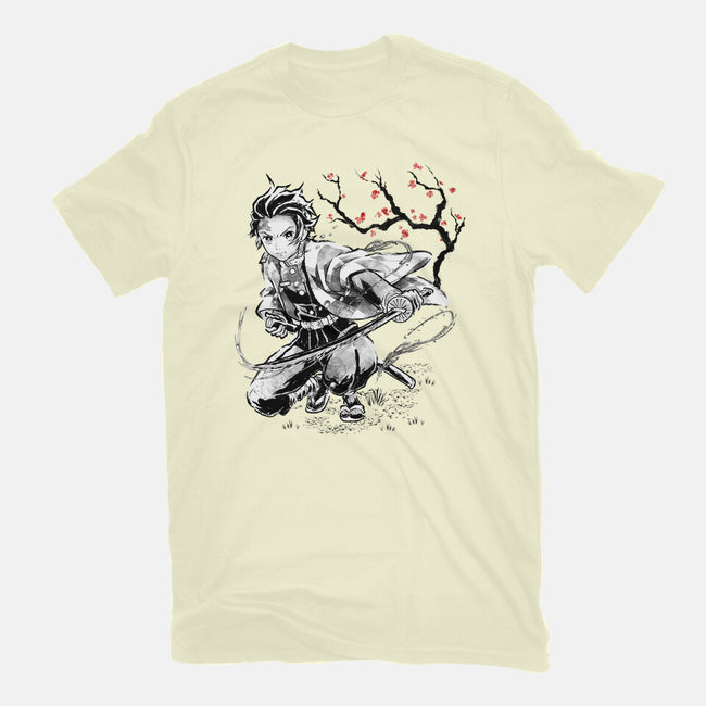 Water Breathing Sumi-E-Mens-Premium-Tee-Astrobot Invention