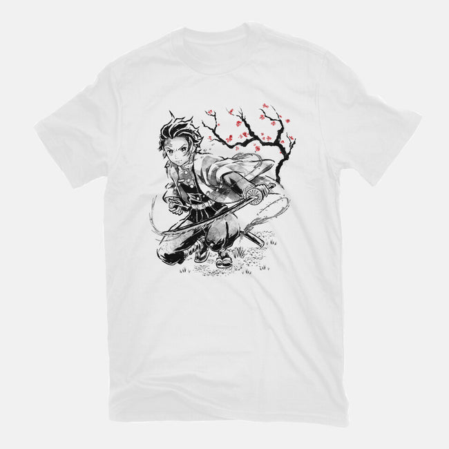 Water Breathing Sumi-E-Mens-Premium-Tee-Astrobot Invention