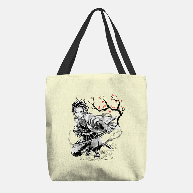 Water Breathing Sumi-E-None-Basic Tote-Bag-Astrobot Invention