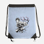 Water Breathing Sumi-E-None-Drawstring-Bag-Astrobot Invention