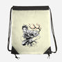 Water Breathing Sumi-E-None-Drawstring-Bag-Astrobot Invention