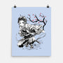 Water Breathing Sumi-E-None-Matte-Poster-Astrobot Invention