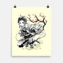 Water Breathing Sumi-E-None-Matte-Poster-Astrobot Invention