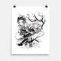 Water Breathing Sumi-E-None-Matte-Poster-Astrobot Invention
