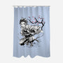Water Breathing Sumi-E-None-Polyester-Shower Curtain-Astrobot Invention