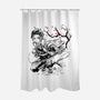 Water Breathing Sumi-E-None-Polyester-Shower Curtain-Astrobot Invention