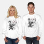 Water Breathing Sumi-E-Unisex-Crew Neck-Sweatshirt-Astrobot Invention