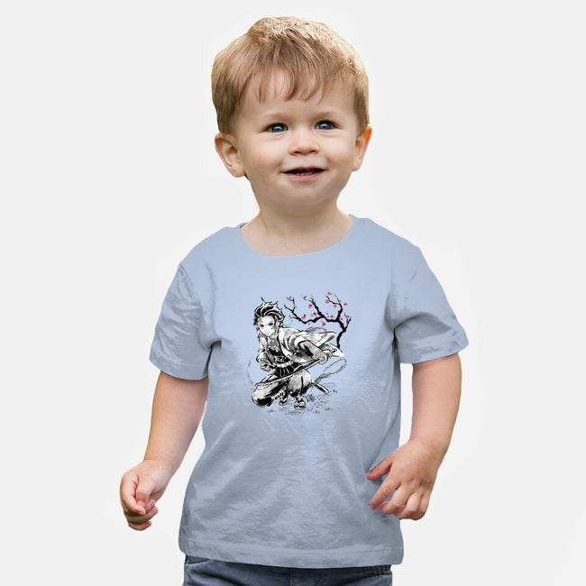 Water Breathing Sumi-E-Baby-Basic-Tee-Astrobot Invention