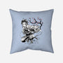 Water Breathing Sumi-E-None-Removable Cover w Insert-Throw Pillow-Astrobot Invention
