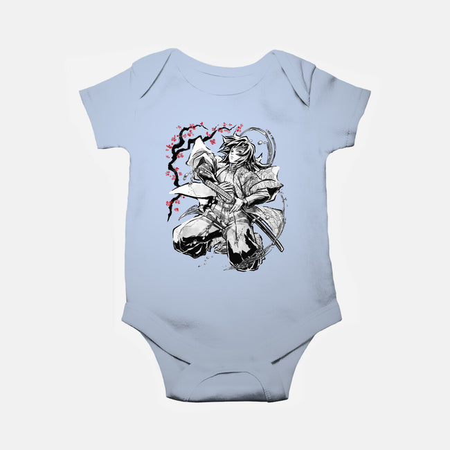 Water Breathing Hashira Sumi-E-Baby-Basic-Onesie-Astrobot Invention