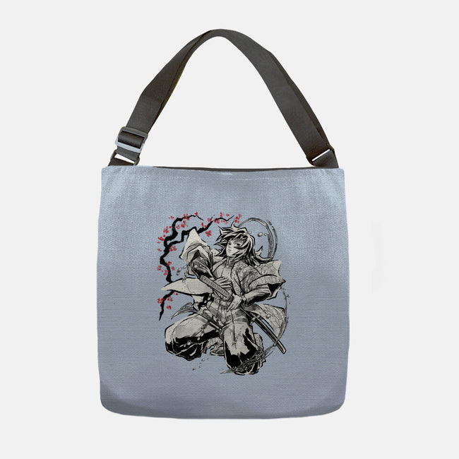 Water Breathing Hashira Sumi-E-None-Adjustable Tote-Bag-Astrobot Invention