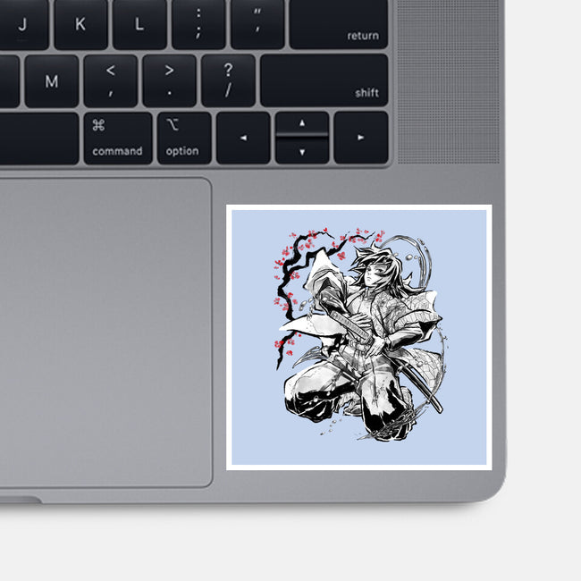 Water Breathing Hashira Sumi-E-None-Glossy-Sticker-Astrobot Invention
