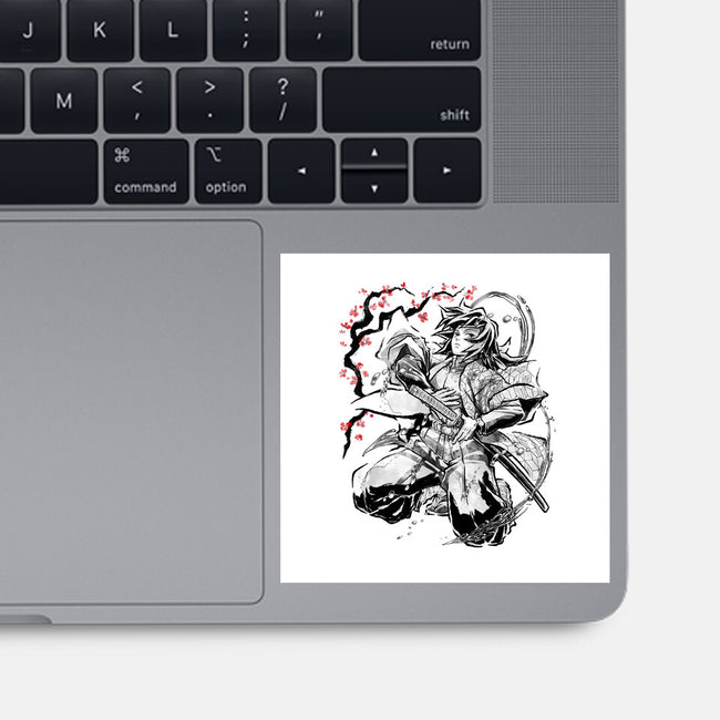 Water Breathing Hashira Sumi-E-None-Glossy-Sticker-Astrobot Invention