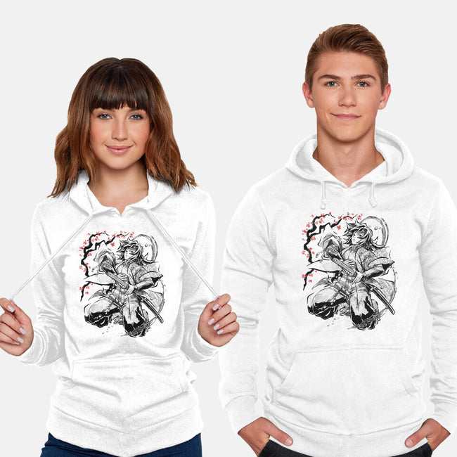 Water Breathing Hashira Sumi-E-Unisex-Pullover-Sweatshirt-Astrobot Invention