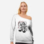 Water Breathing Hashira Sumi-E-Womens-Off Shoulder-Sweatshirt-Astrobot Invention