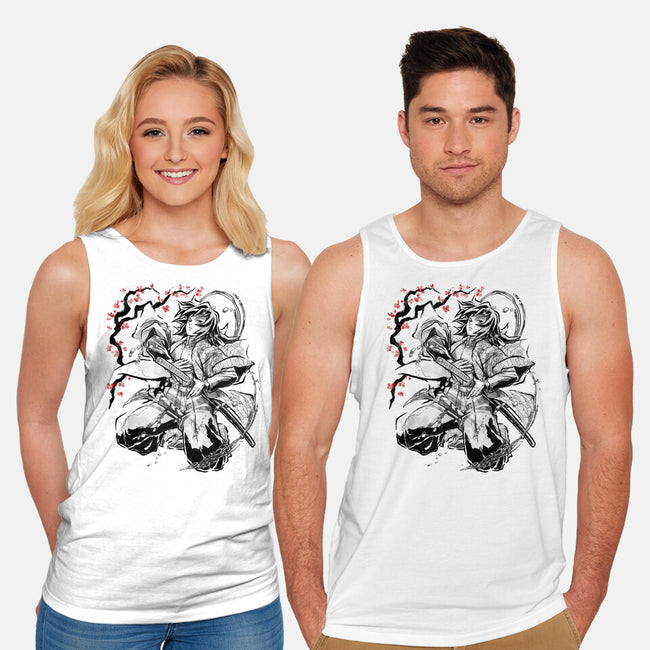 Water Breathing Hashira Sumi-E-Unisex-Basic-Tank-Astrobot Invention
