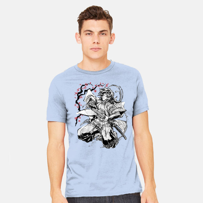 Water Breathing Hashira Sumi-E-Mens-Heavyweight-Tee-Astrobot Invention