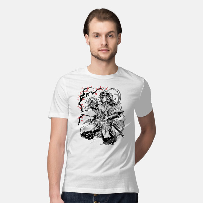 Water Breathing Hashira Sumi-E-Mens-Premium-Tee-Astrobot Invention